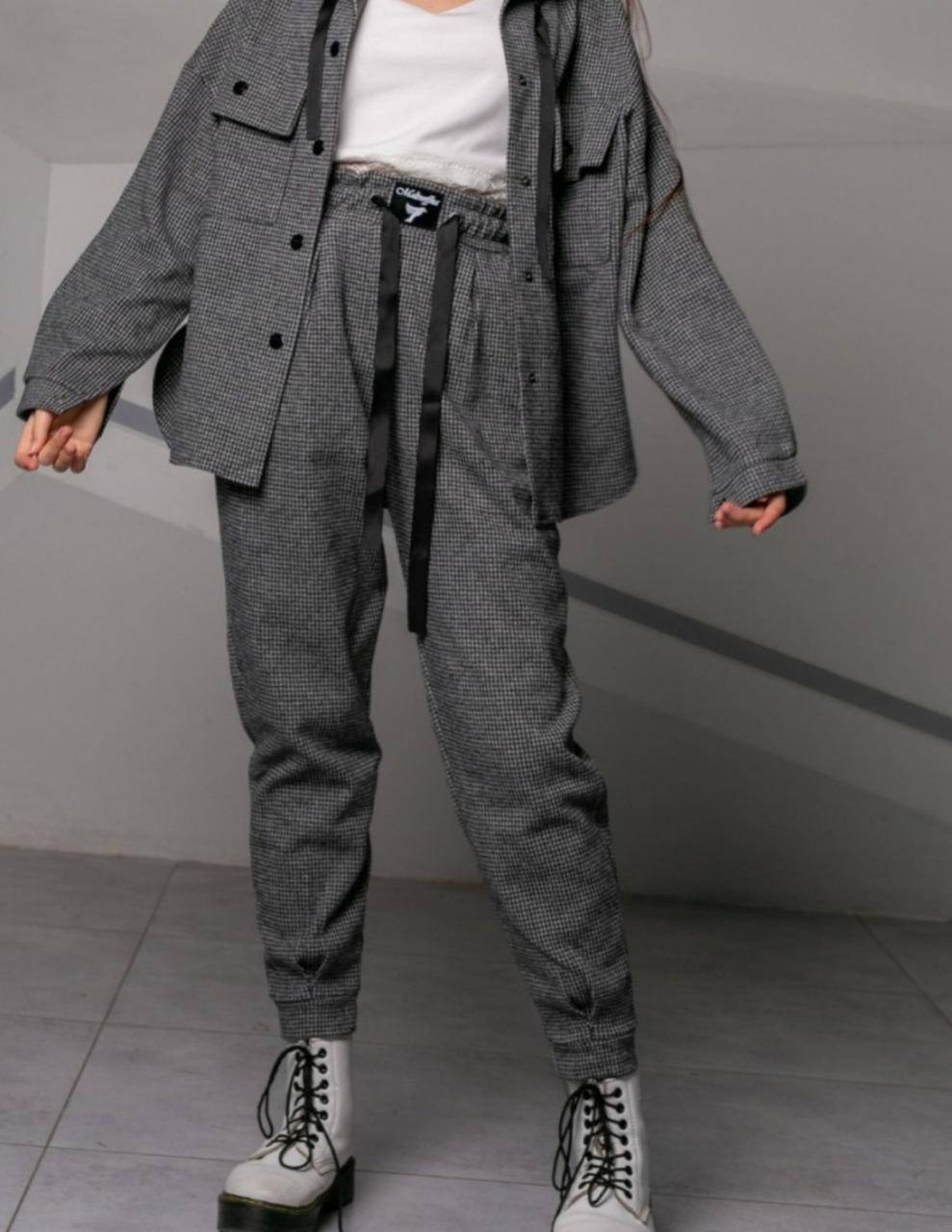 

Комплект двойка для девочек подростков Cюзан тм Madlen Размеры 140 158, Серый