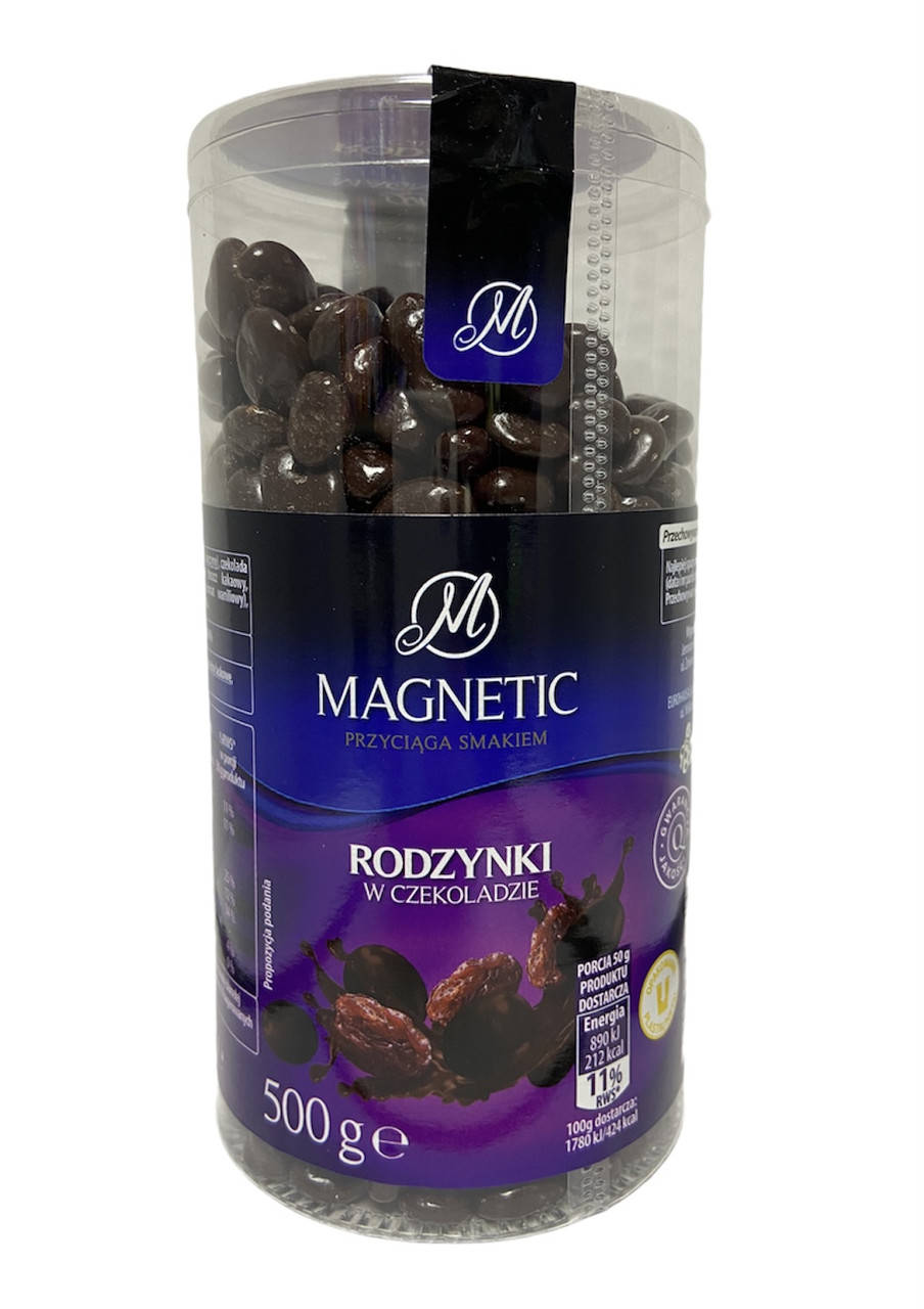 

Родзинки Magnetic в молочному шоколаді 500 г 5900303003614