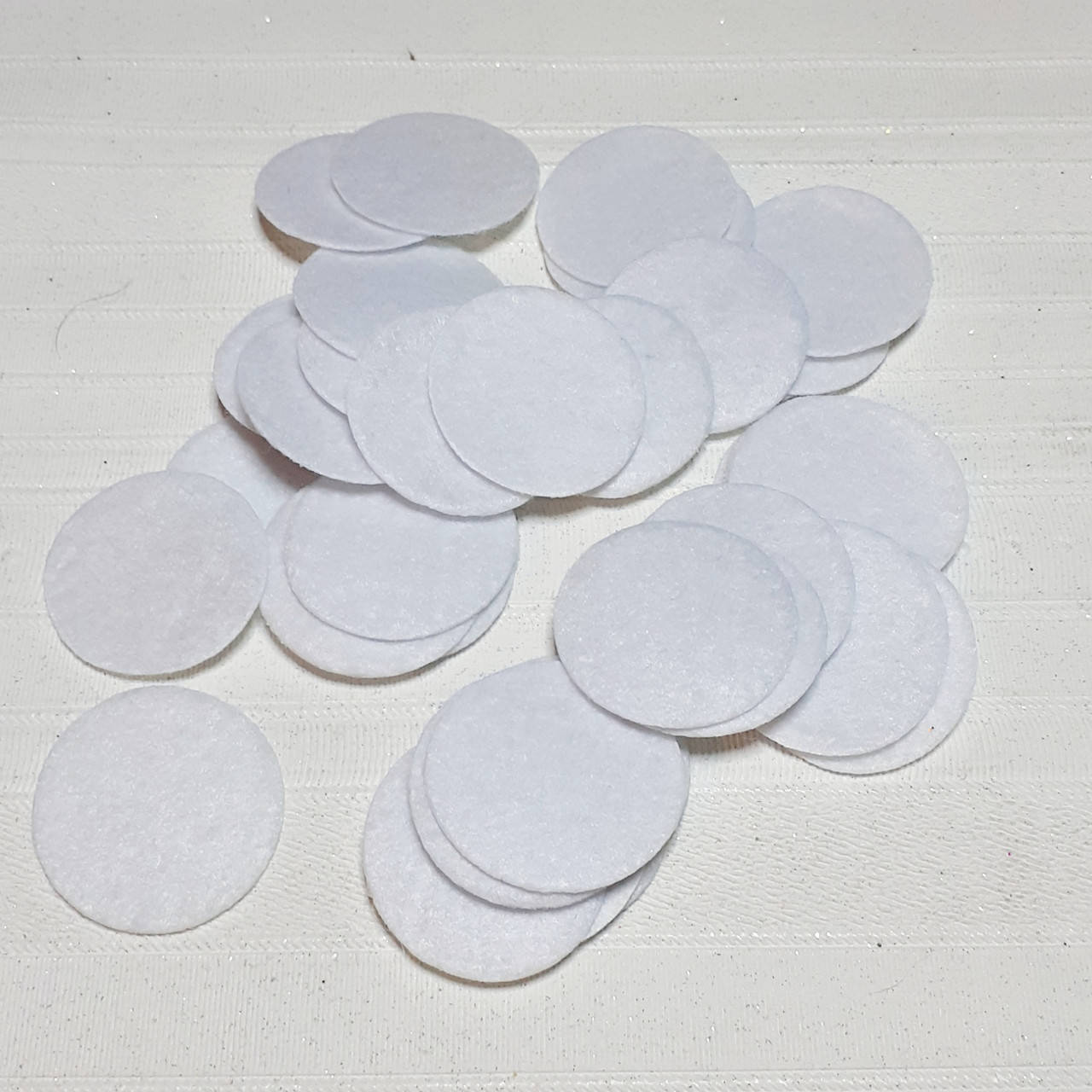 

Фетрові кружечки, білі, діаметр 2,5 см, 50 шт