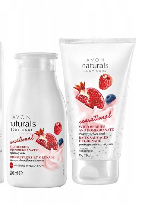 

Набор "Нежный" йогуртовый м лесными ягодами, скраб+лосьон для тела Avon Naturals