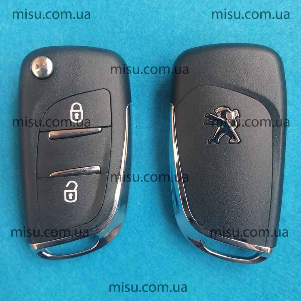 

Корпус выкидного ключа 2 кнопки Peugeot новый стиль CE0536 VA2