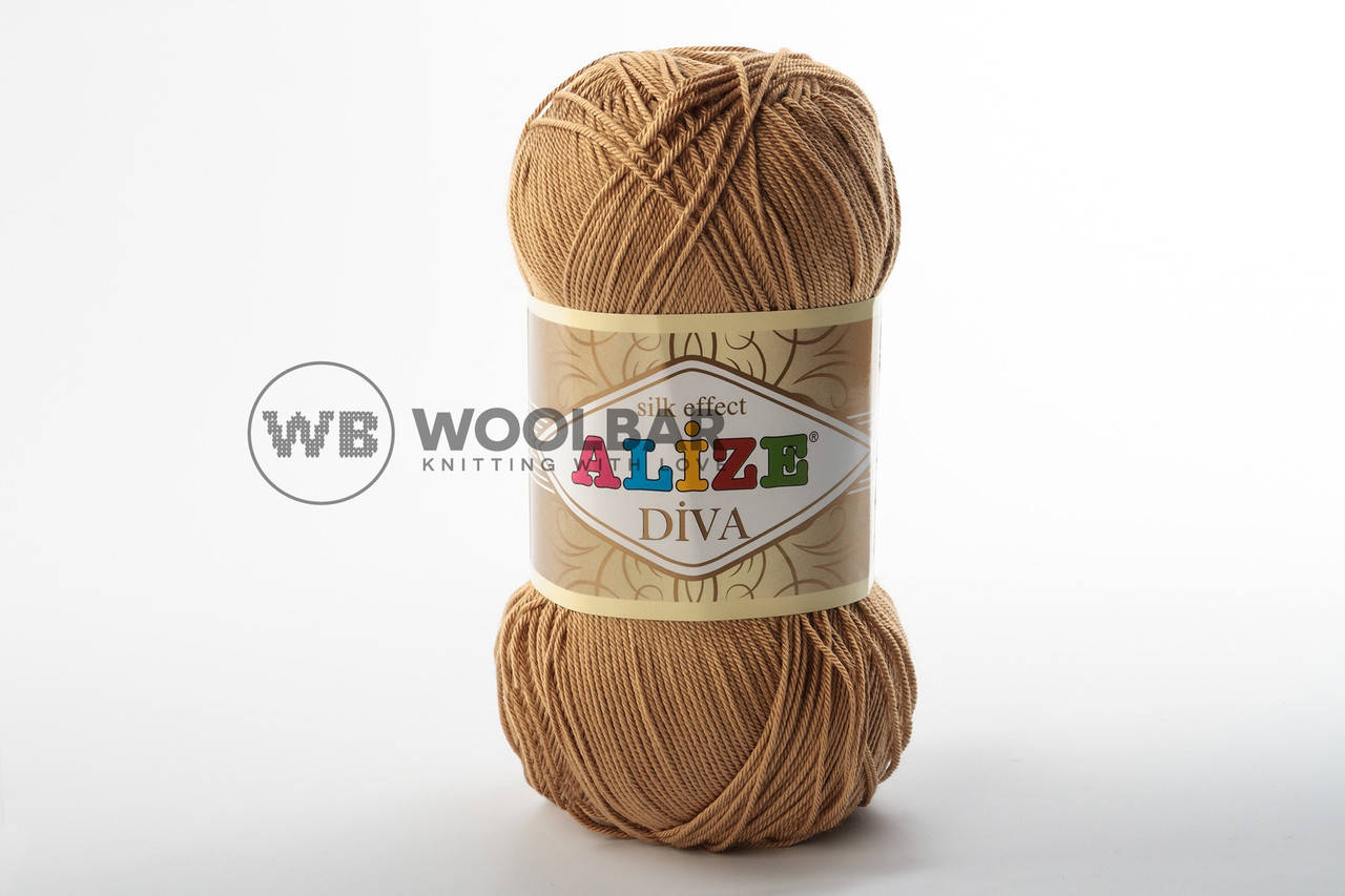 

Пряжа Alize Diva 369 карамель