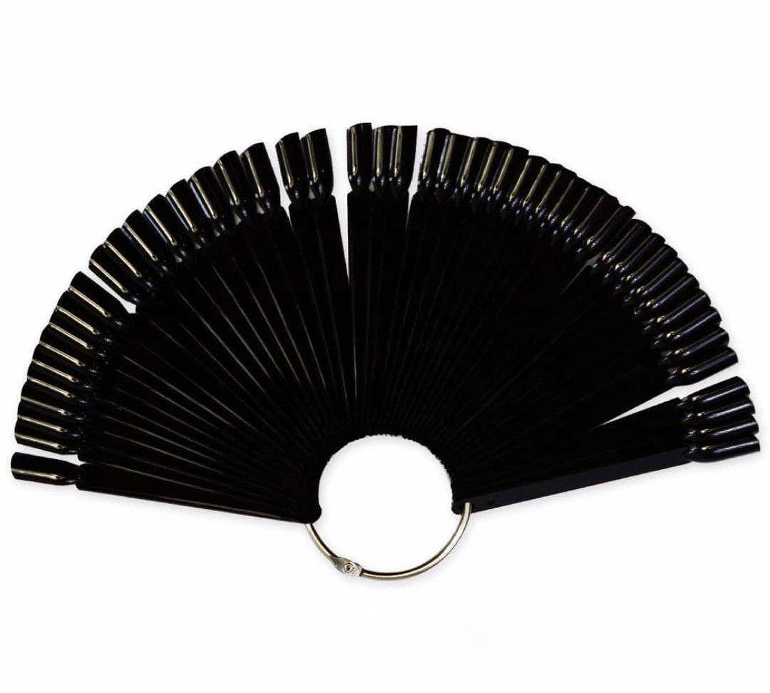 

Палитра, веер чёрного цвета, маленький, 10см(50шт)