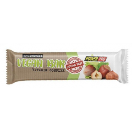 

Батончик Power Pro Vegan Bar Sugar Free, 60г - горіхи та сухофрукти