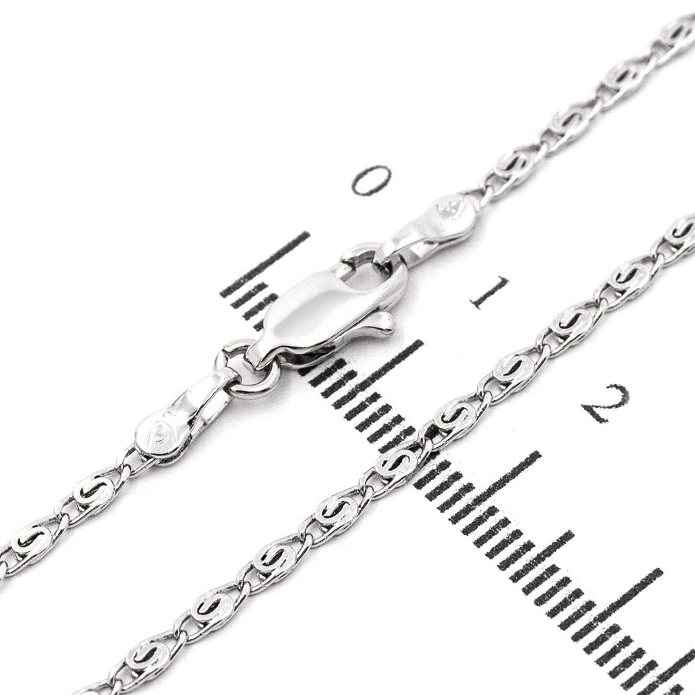 

Цепочка родий "Скрепка" 0,2 х 60 см