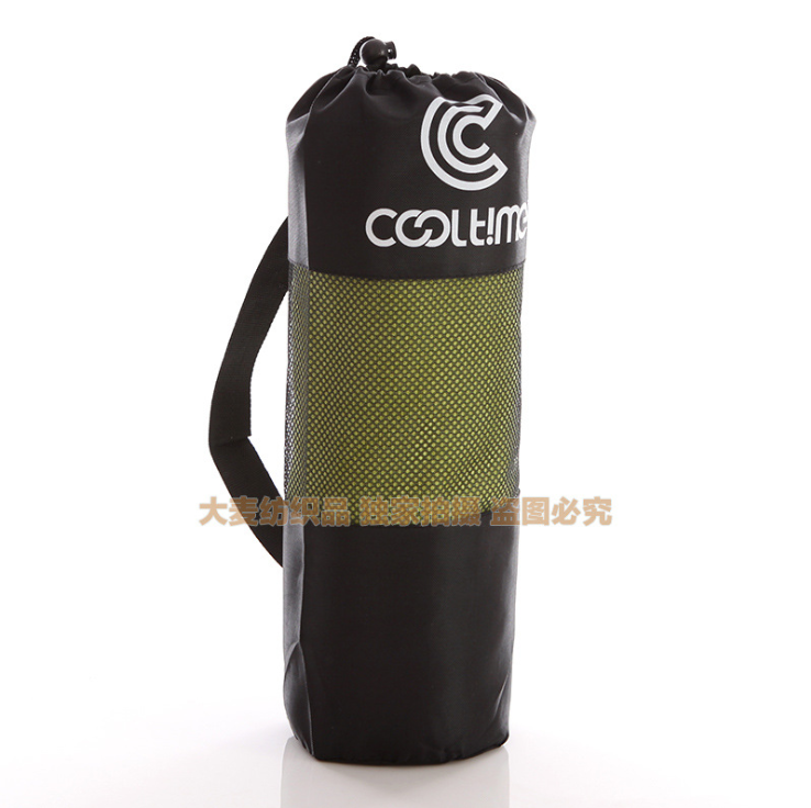 

Полотенце из микрофибры/микрофлиса спортивное/туристическое ТМ "COOLTIME" 70*140, 400г/м2 + мешок (9 цветов) ЗЕЛЁНЫЙ