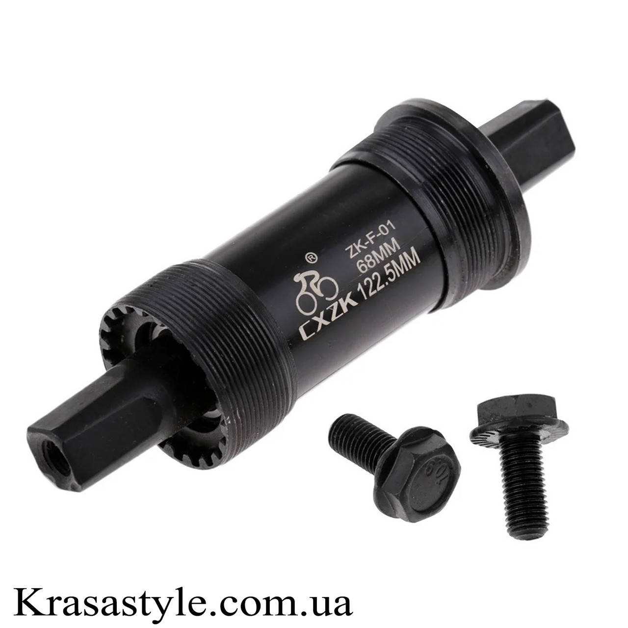 

Картридж - 118мм, кареточный узел 68мм, квадрат под болты(в комплекте)