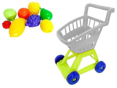 

Пластиковая детская тележка для супермаркета Kinderway с фруктами серый KW-36-002