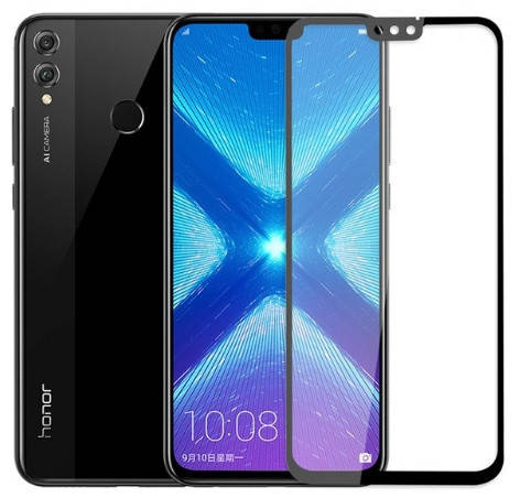 

3D Стекло Huawei Honor 8X с рамкой ( Хуавей Хонор 8 икс ), Черный