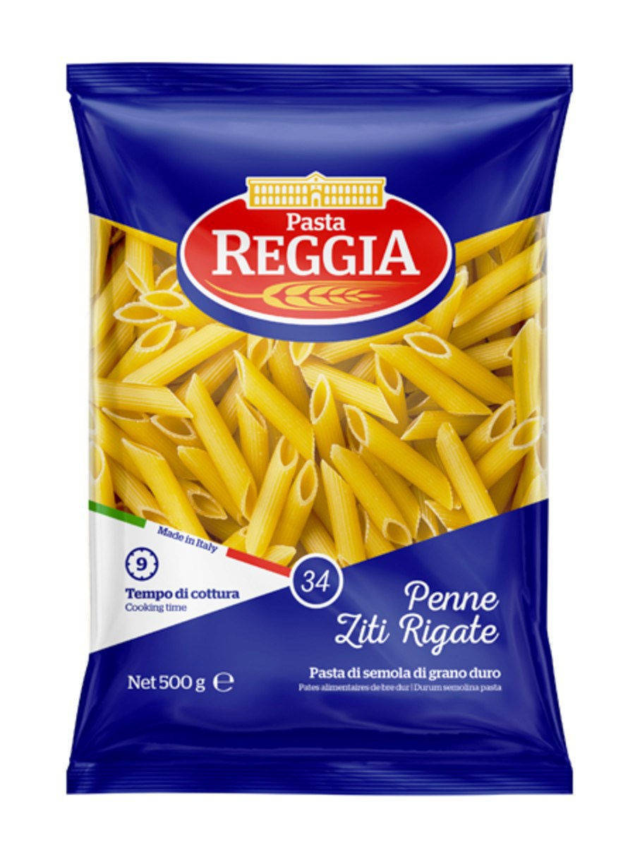 

Макарони Reggia Penne ziti rigate №34 500 гр.