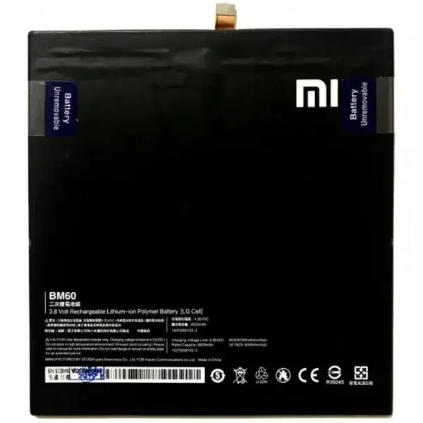 

Аккумуляторная батарея Xiaomi BM60/61/62 (Pad 1/2/3) ORIGINAL PRC