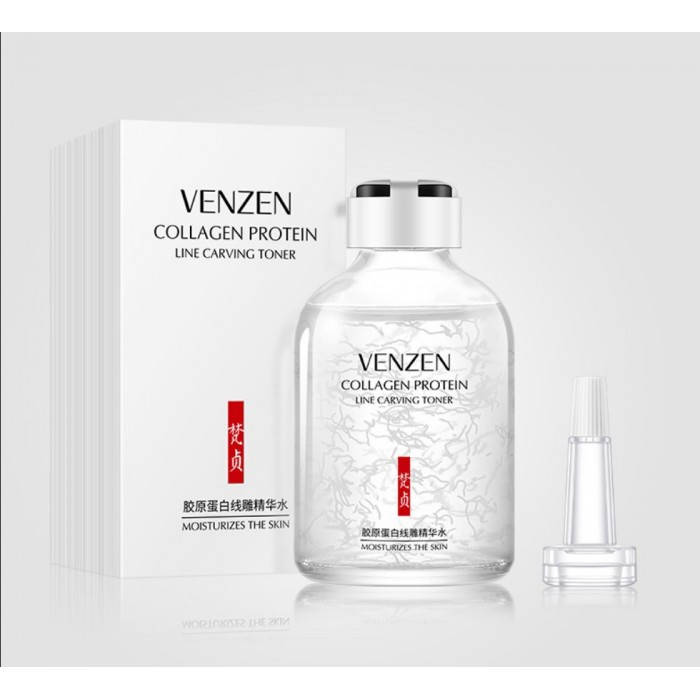 

Сыворотка тонер антивозрастная Venzen Collagen Protein, с коллагеном, 50 мл