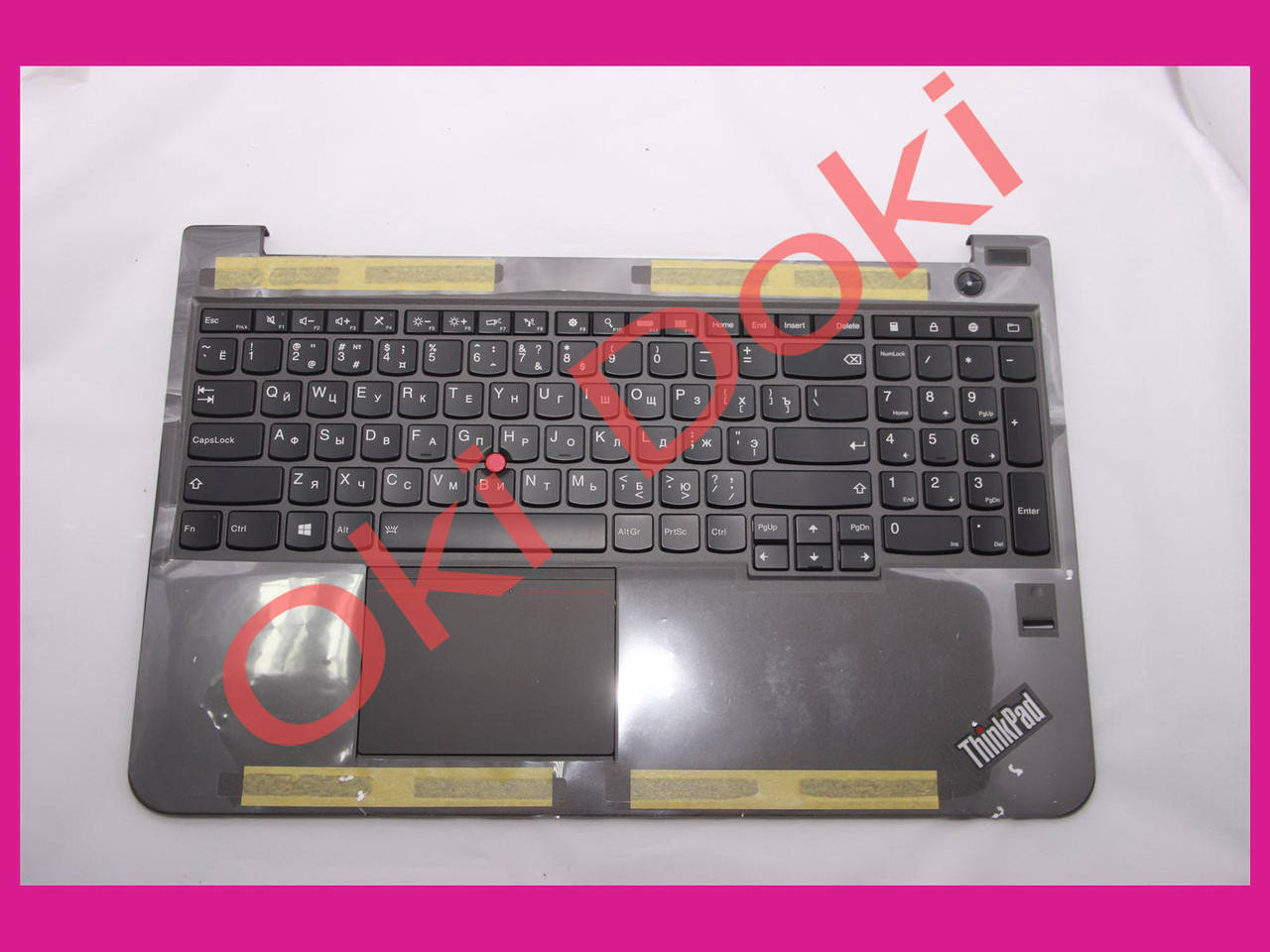 

Клавиатура LENOVO ThinkPad S531 S540 rus black topcase с подсветкой с тачпадом, Черный