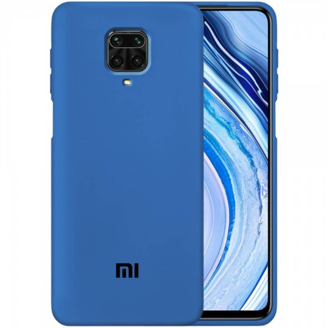 

Чехол бампер софт тач Silicone Case для Xiaomi Redmi Note 9s / Note 9 Pro СИНИЙ
