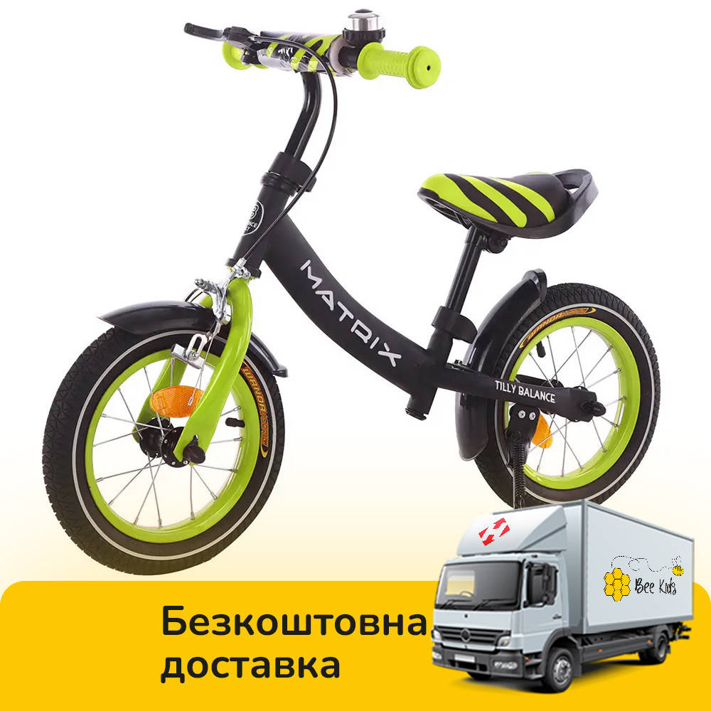 

Детский беговел BALANCE TILLY 12" Matrix T-21259 Зеленый (T-21259 Green)