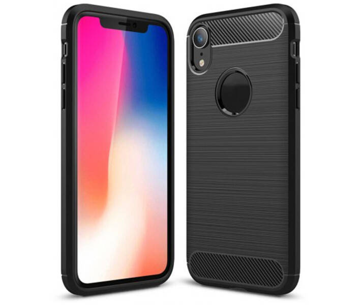 

Чехол Brushed iPhone ХR Black, Черный