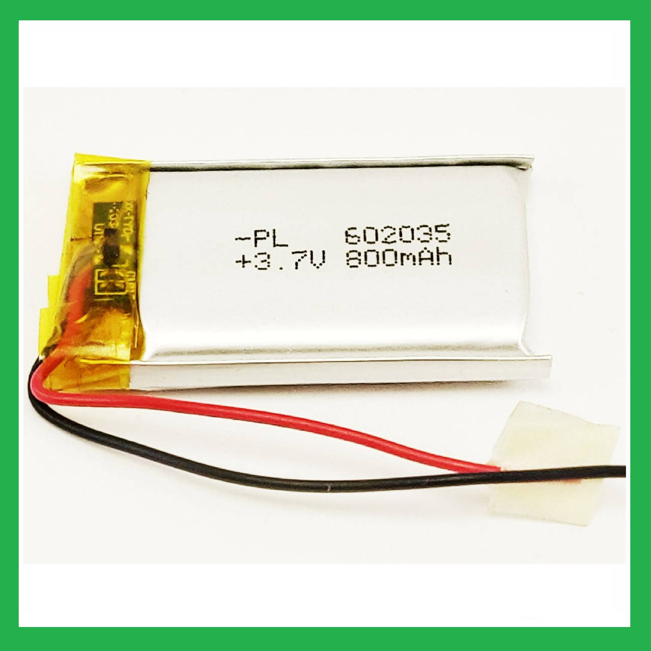 

Литий-полимерный аккумулятор Li-pol 602035, 300mAh 3.7V 1 шт.