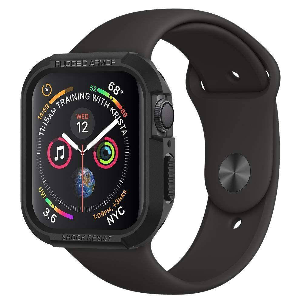 

Чехол Spigen Rugged Armor для Apple Watch 4/5/6/SE/7 44/45mm Black (062CS24469)