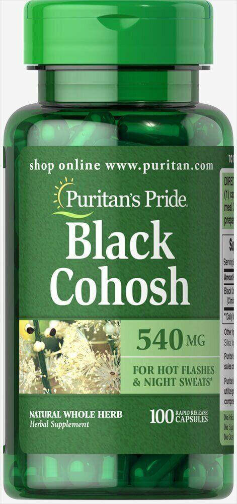 

Клопогон кистевидный BLACK COHOSH (540 mg) 100 Capsules