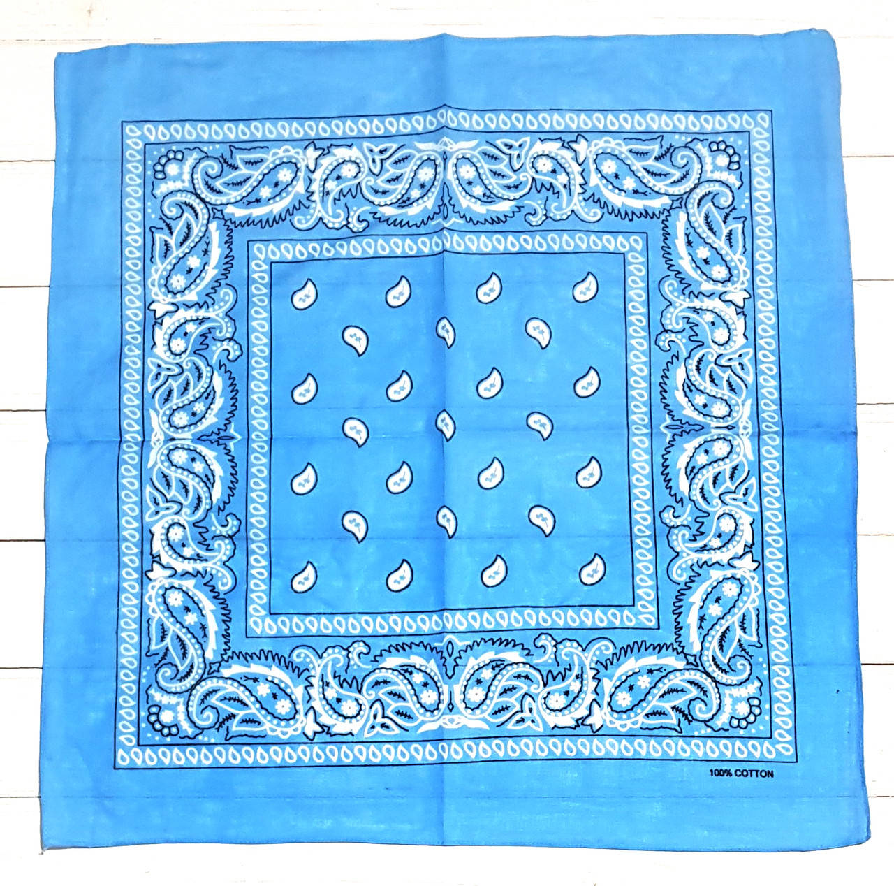 

Бандана классика хлопковая, Голубой