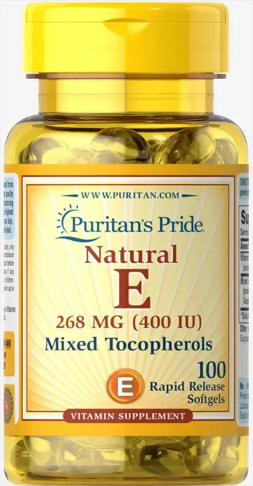 

Витамин Е и смесь токоферолов, Vitamin E Mixed Tocopherols, Puritan's Pride, 400 МЕ, 100 капсул (PTP-10460)