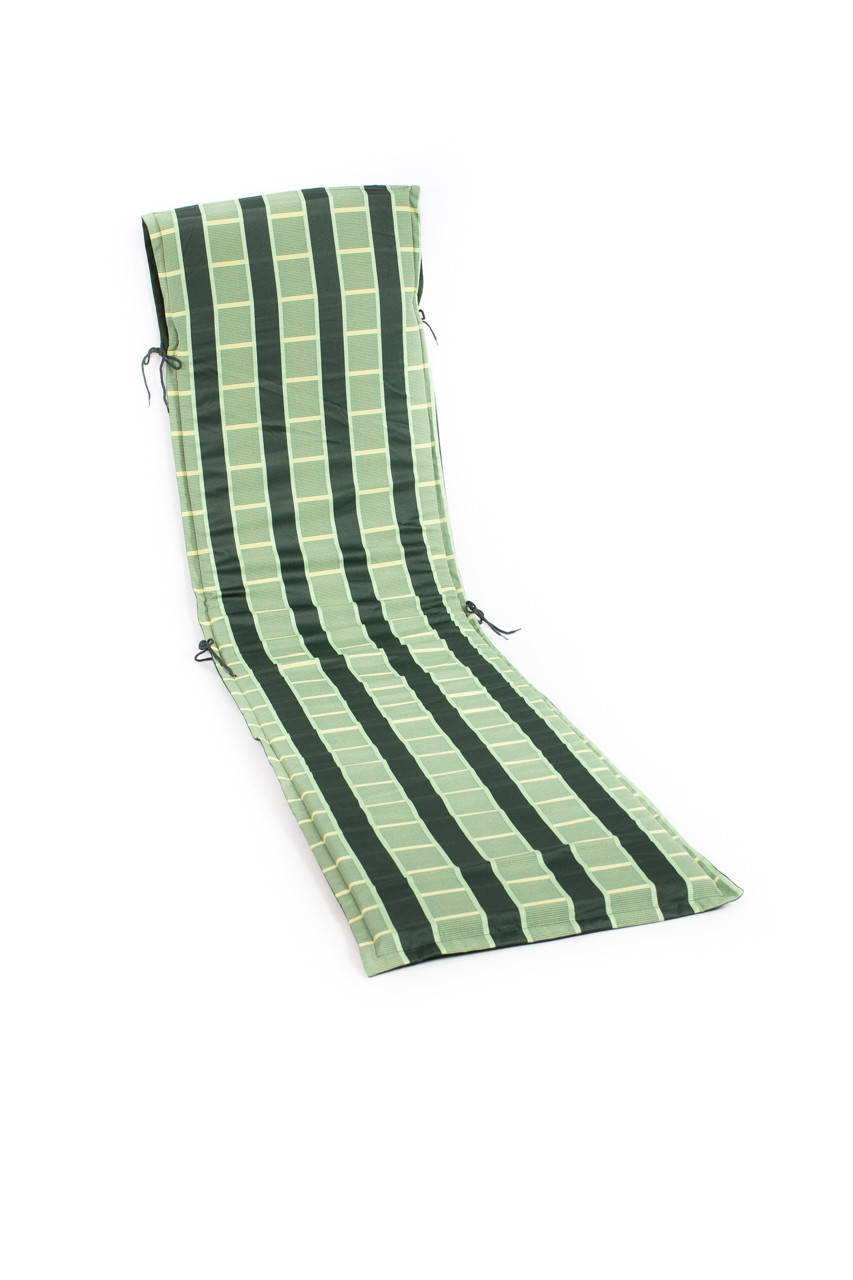 

Матрас в полоску на шезлонг 200х45х3 зеленый
