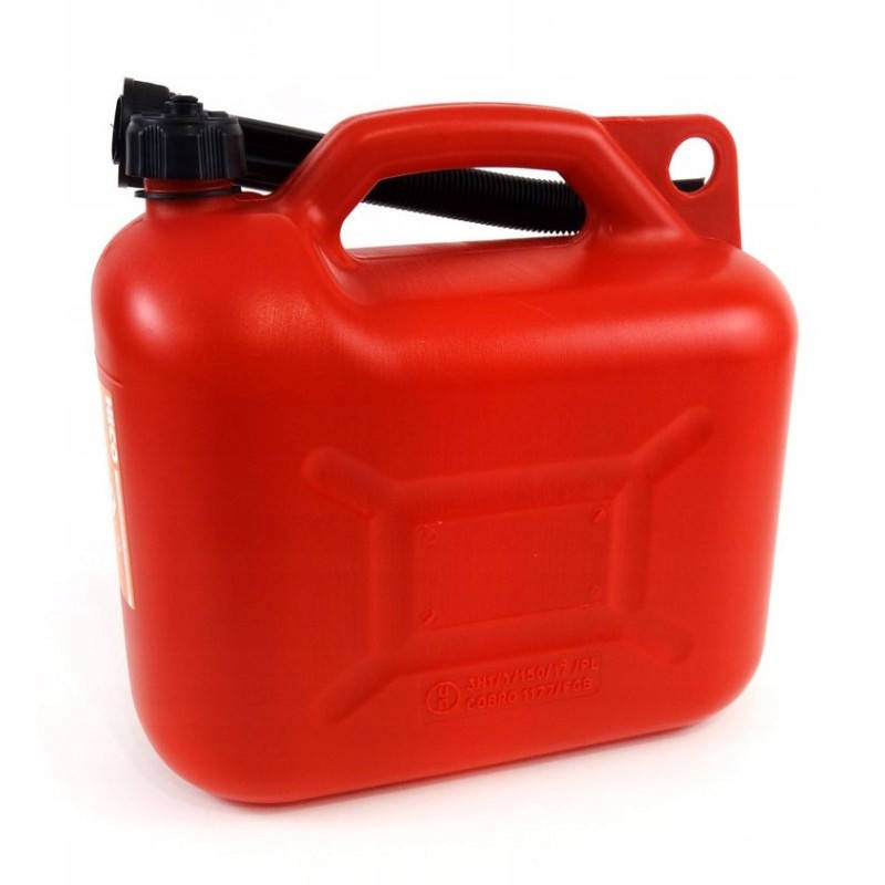 

Пластиковая канистра с воронкой для топливных жидкостей 10L