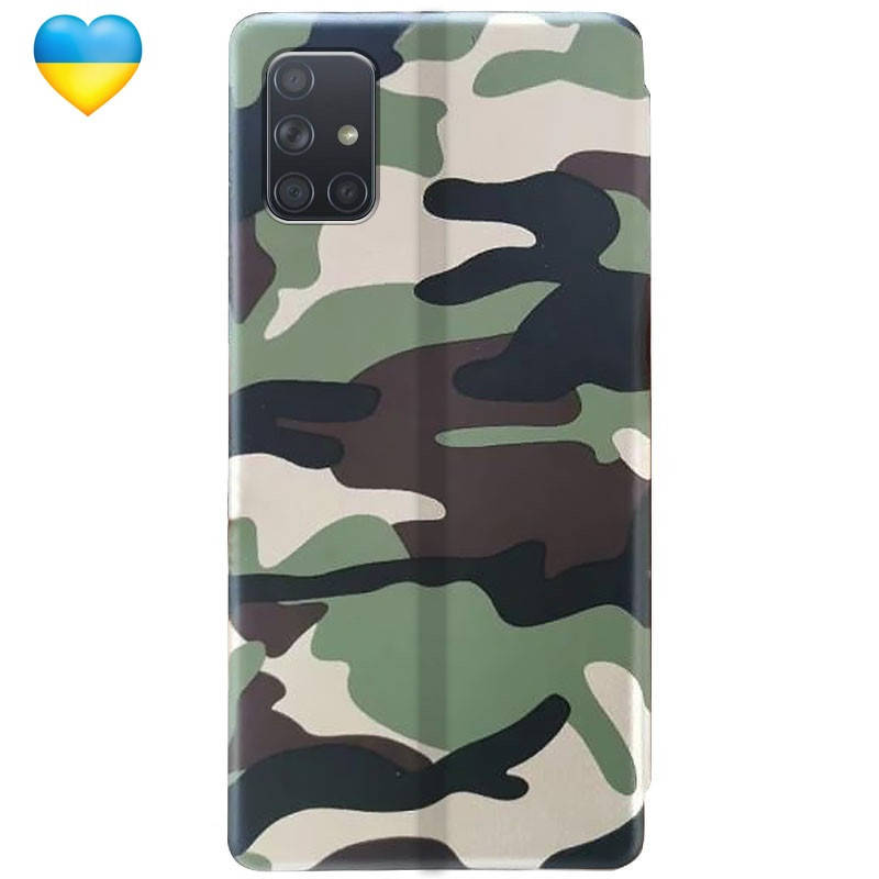 

Кожаный чехол книжка цвет хаки для Samsung Galaxy M51 / Чехол книжка на самсунг М51