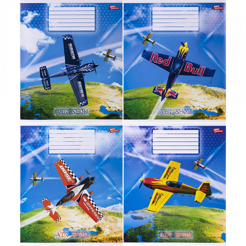 

Тетрадь 12 листов клетка "МРІЇ" / Самолеты