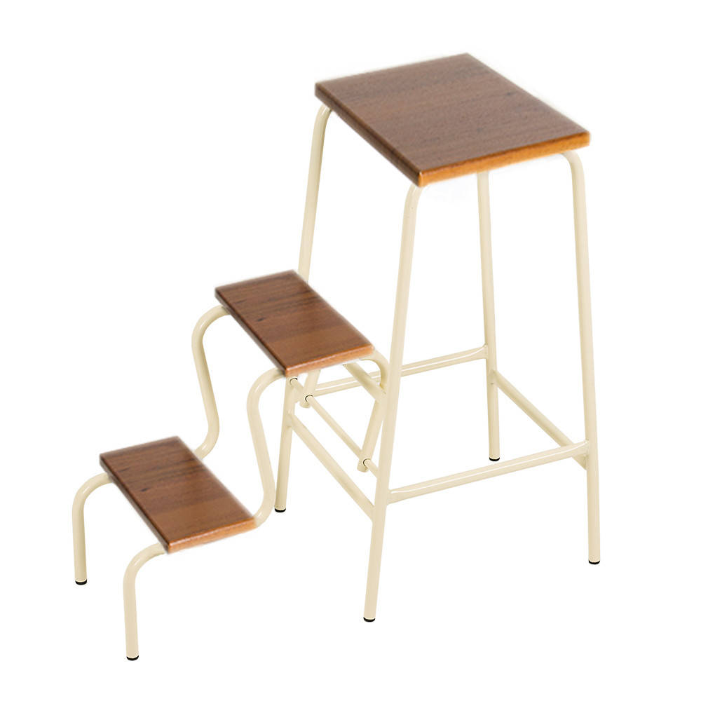 

Стул стремянка орех / слоновая кость