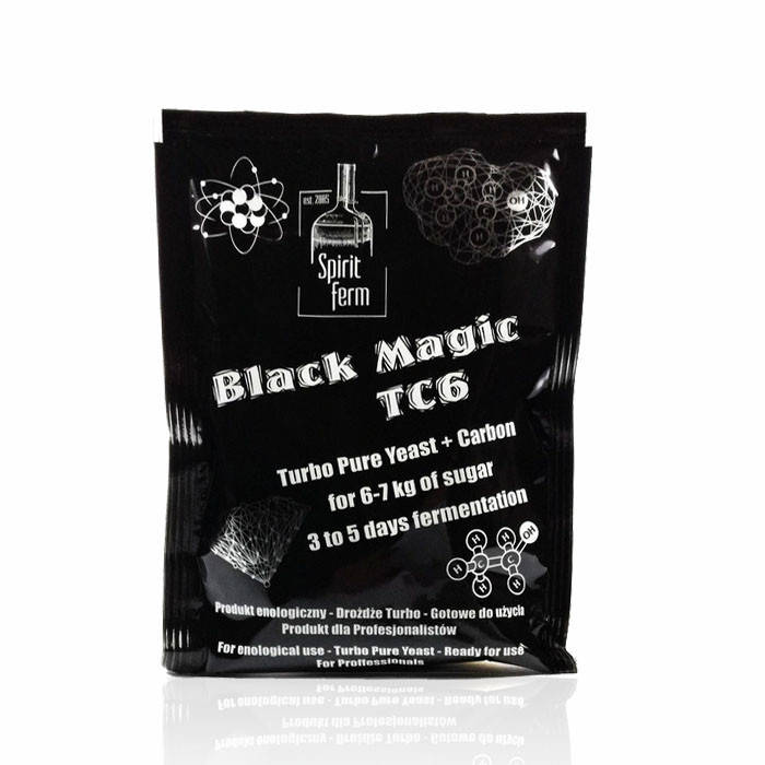 

Турбо-дрожжи с активированным углем Sp. Ferm Black Magic TC6