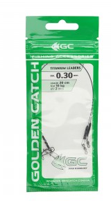 

Поводок GC Titanium 15см D-0.30мм 10кг (2шт)
