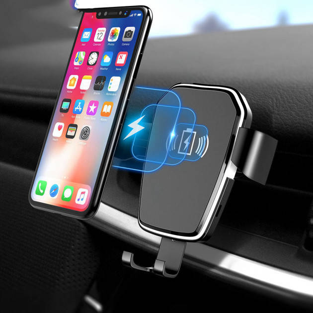 

Автомобильный держатель Wireless K81 с беспроводной зарядкой (Черный)