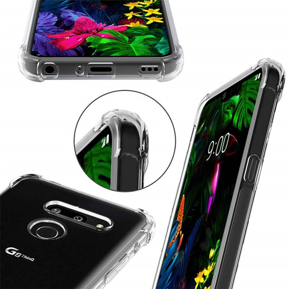 

Lg G8 чехол прозрачный силиконовый противоударный AirBag TPU