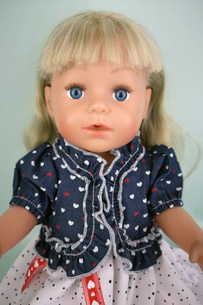 

Одежда для Беби Бона | Болеро джинсовое для куклы Baby Born (40 - 44 см)