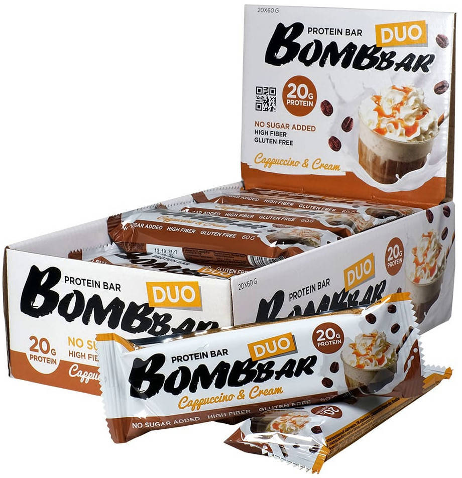 

Протеиновый батончик Bombbar Duo Капучино (60 грамм)