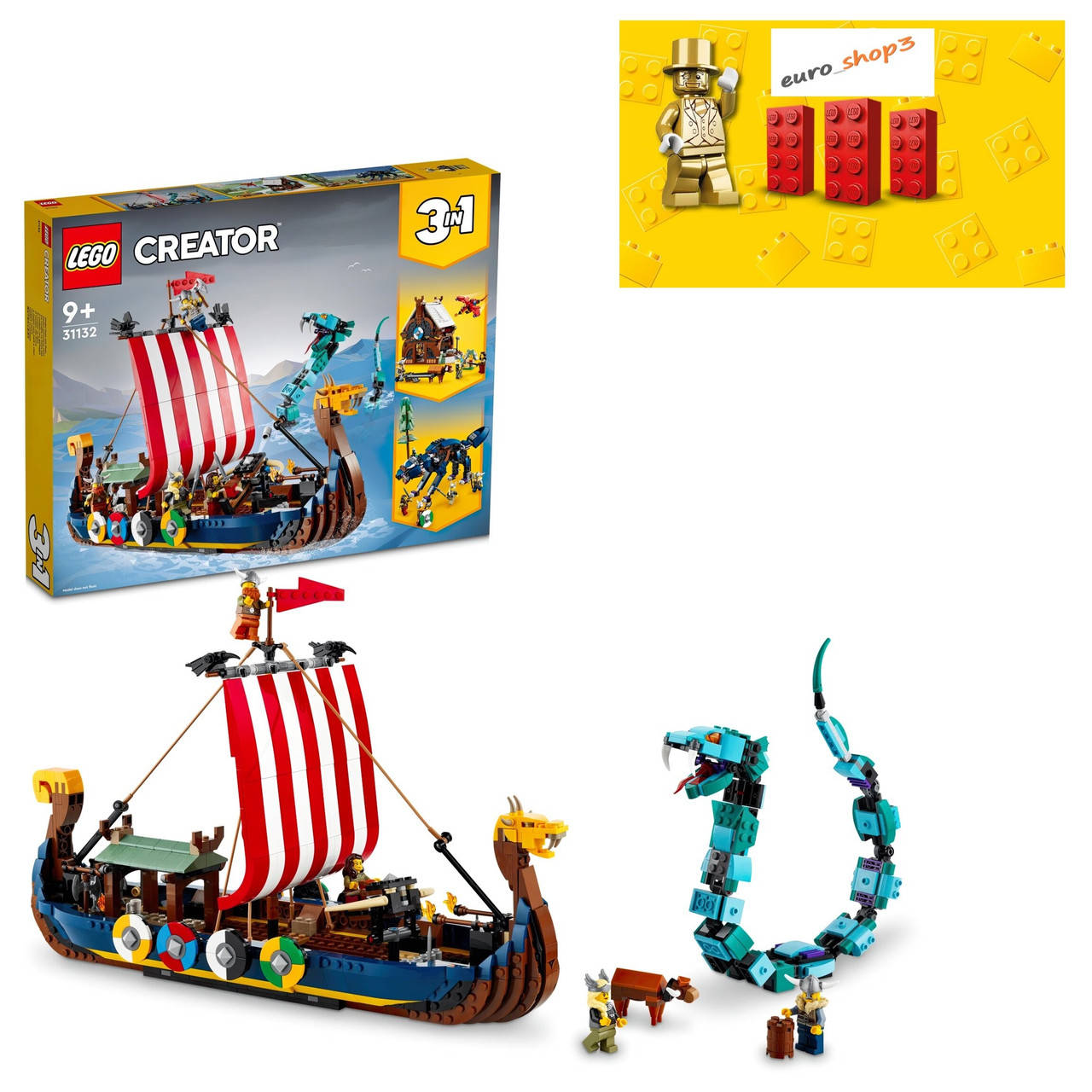 

LEGO Creator Корабль викингов и Змей Мидгарда 31132