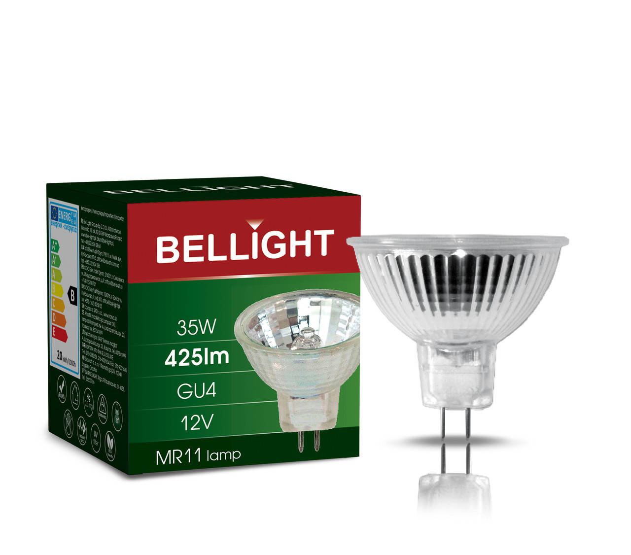 

Галогенная лампа MR11 12V 35W clear