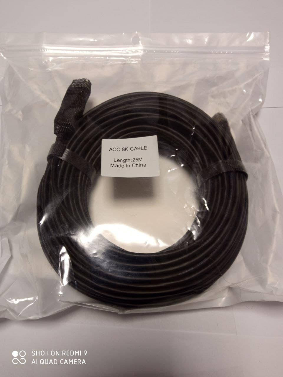 

Оптичний HDMI кабель v2.1 8К AOC, 3D, eArc 10м, 20м, 25м, Черный