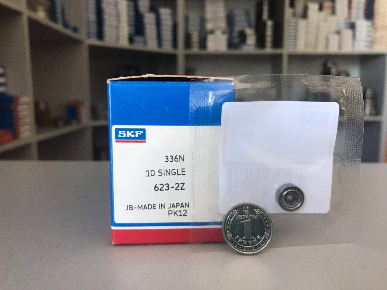 

Подшипник 623.ZZ (80023) SKF, 3х10х4 мм, шариковый радиальный однорядный закрытый