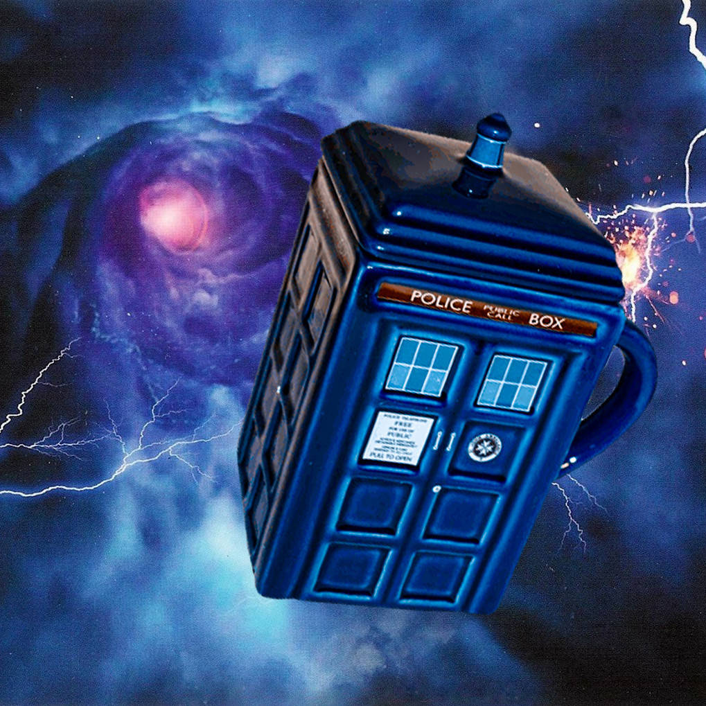 

Квадратная чашка с крышкой сувенир Tardis Mug 450ml кружка сувенирная для фанов Доктора Кто, тардис (NV), Синий