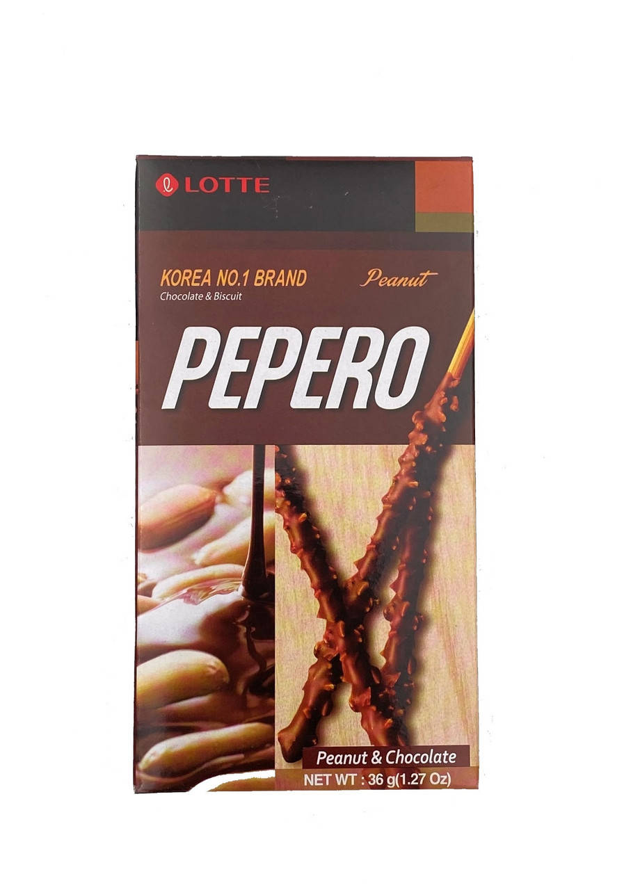 

Шоколадные палочки Pepero Peanut Lotte 36 г