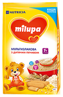 

Каша молочная Мультизлаковая с детским печеньем Milupa с 7-ми месяцев Milupa(Милупа), 210 гр.