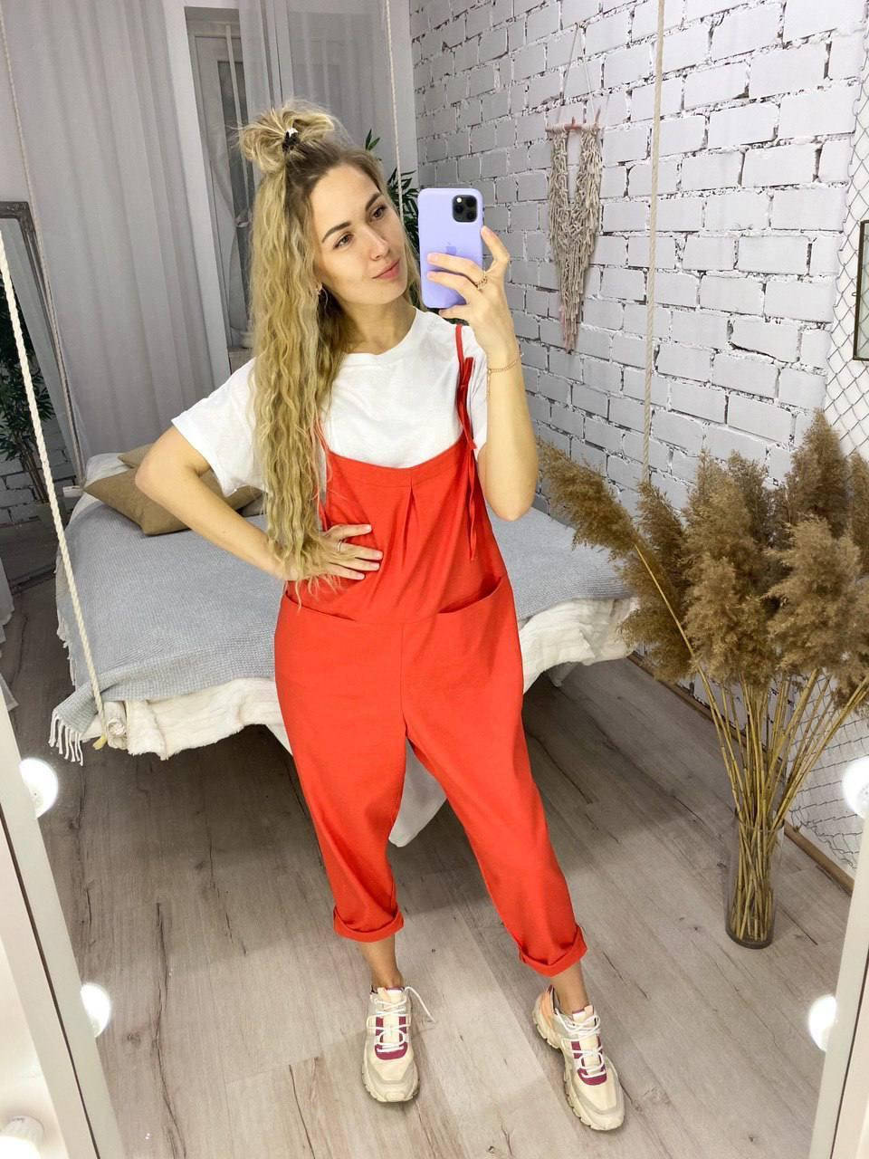 

Комбинезон лён Размеры: 42-44,46-48(3цв) "LAVANDA" недорого от прямого поставщика idm928120, Разные цвета