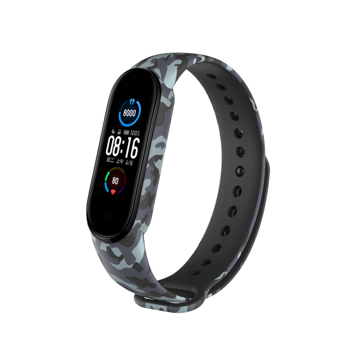 

Силиконовый ремешок XoKo для Xiaomi Mi Smart Band 5 Khaki Grey