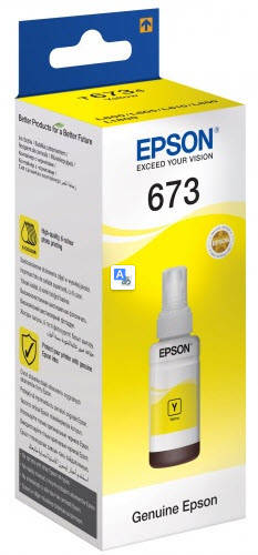 

Чернила EPSON для L800/ L1800/ L805/ L810/ L850 Yellow C13T67344A 70мл. оригинальные
