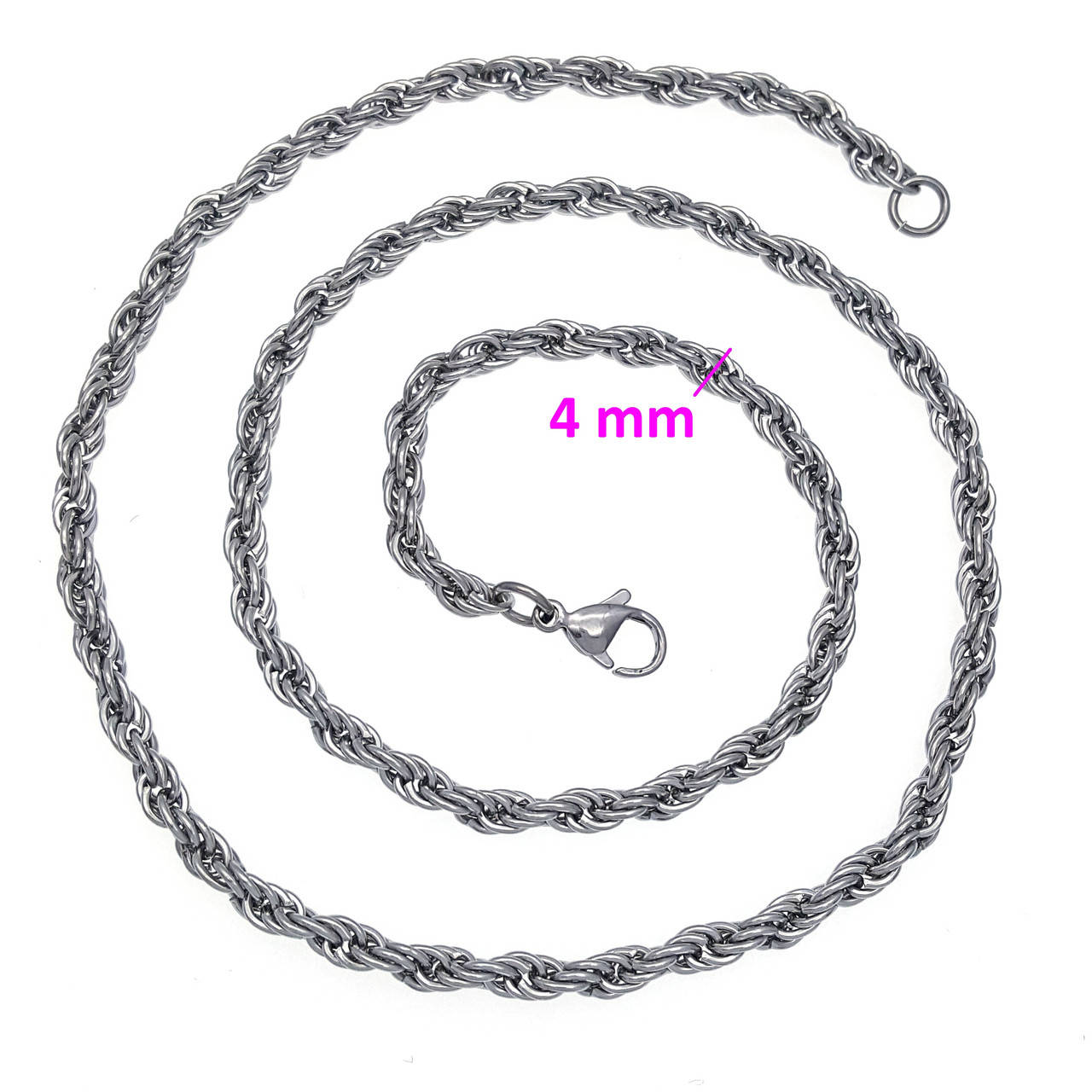 

Цепь из нержавейки, плетение Канат, р.55