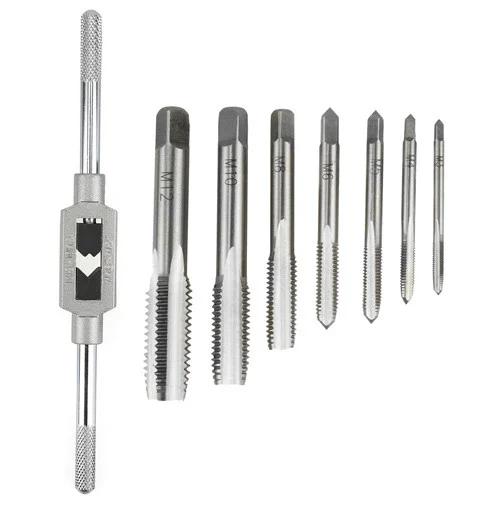 

Вороток раздвижной держатель с набором метчиков М3-М12 сталь