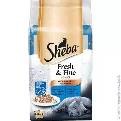 

Корм Sheba Fresh & Fine Мясной микс 6*50г (шеба)