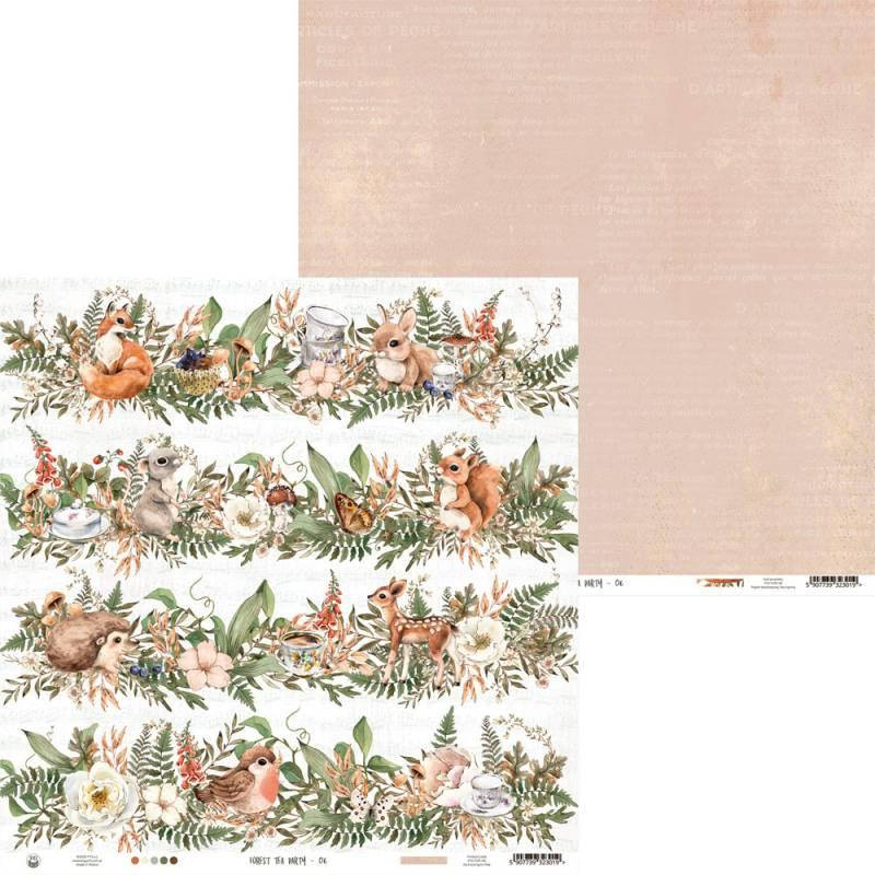 

Папір двосторонній - Forest tea party 06 - P13 - 30x30